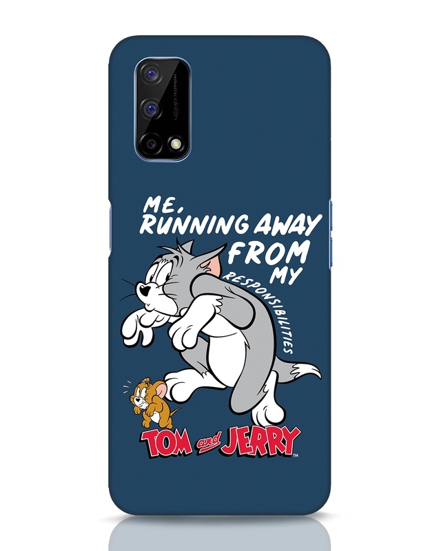 Shop Responsibilities Tom And Jerry Designer Hard Cover for Realme Narzo 30 Pro-Front