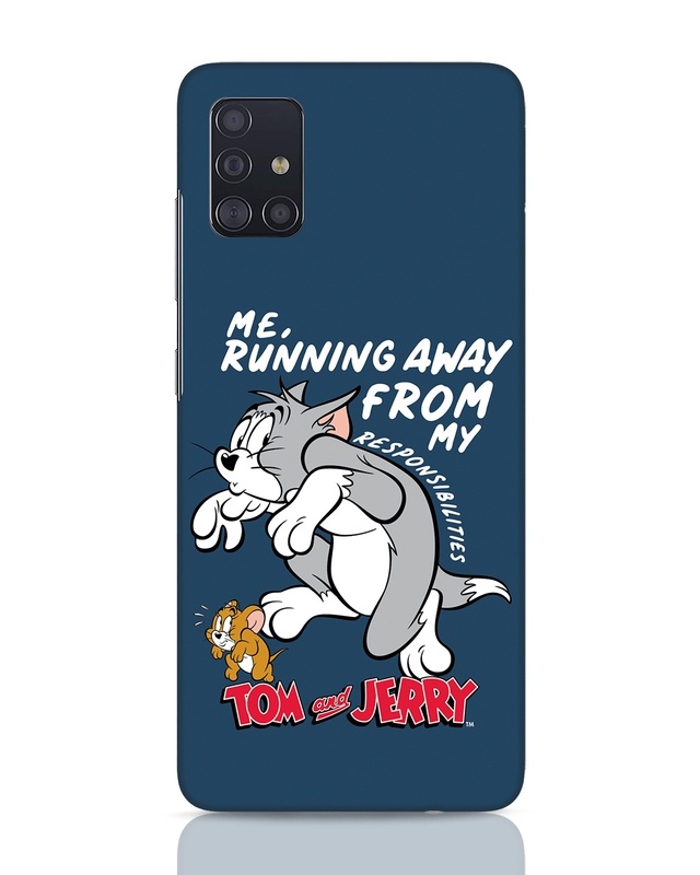 Shop Responsibilities Tom And Jerry Designer Hard Cover for Samsung Galaxy A51-Front