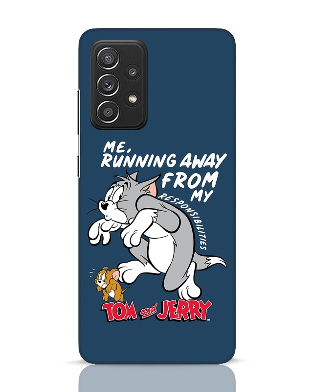 Shop Responsibilities Tom And Jerry Designer Hard Cover for Samsung Galaxy A52-Front