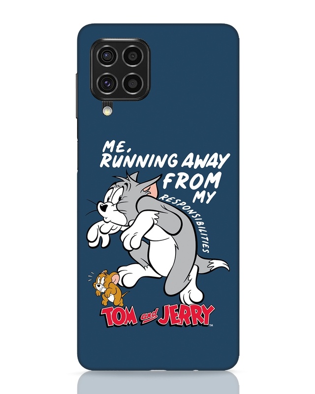 Shop Responsibilities Tom And Jerry Designer Hard Cover for Samsung Galaxy F62-Front