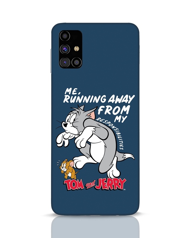 Shop Responsibilities Tom And Jerry Designer Hard Cover for Samsung Galaxy M31s-Front
