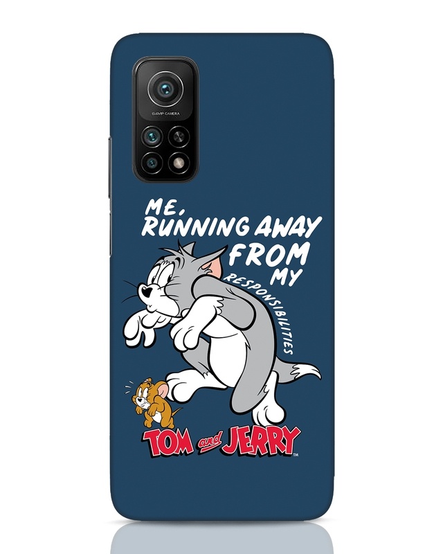 Shop Responsibilities Tom And Jerry Designer Hard Cover for Xiaomi Mi 10T-Front