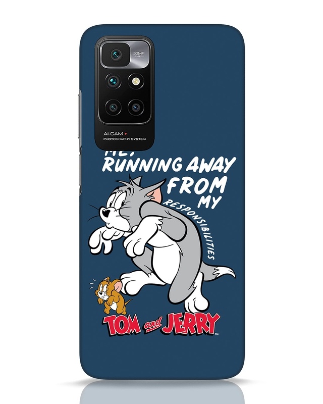 Shop Responsibilities Tom And Jerry Designer Hard Cover for Xiaomi Redmi 10 Prime-Front