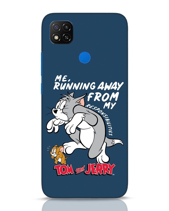 Shop Responsibilities Tom And Jerry Designer Hard Cover for Xiaomi Redmi 9-Front