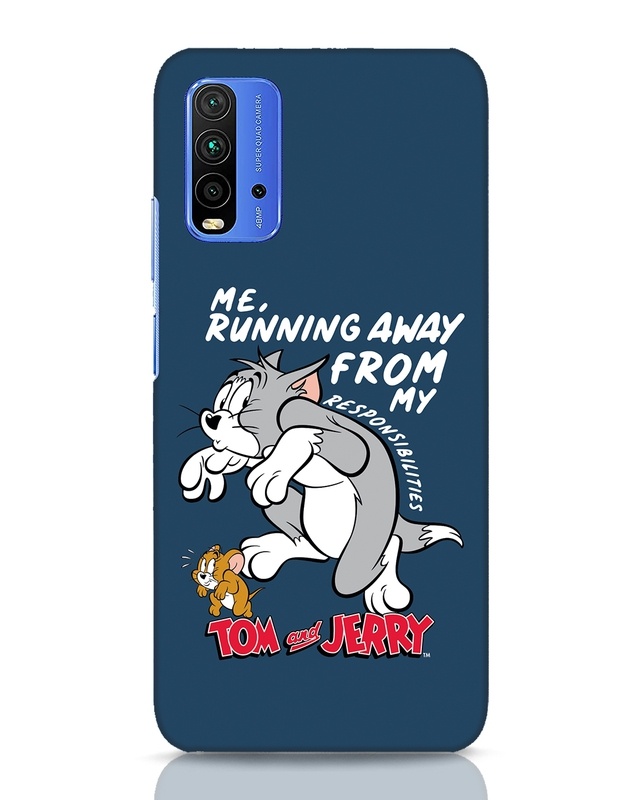 Shop Responsibilities Tom And Jerry Designer Hard Cover for Xiaomi Redmi 9 Power-Front