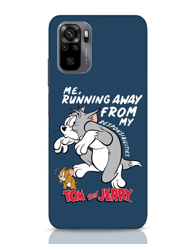Shop Responsibilities Tom And Jerry Designer Hard Cover for Xiaomi Redmi Note 10-Front