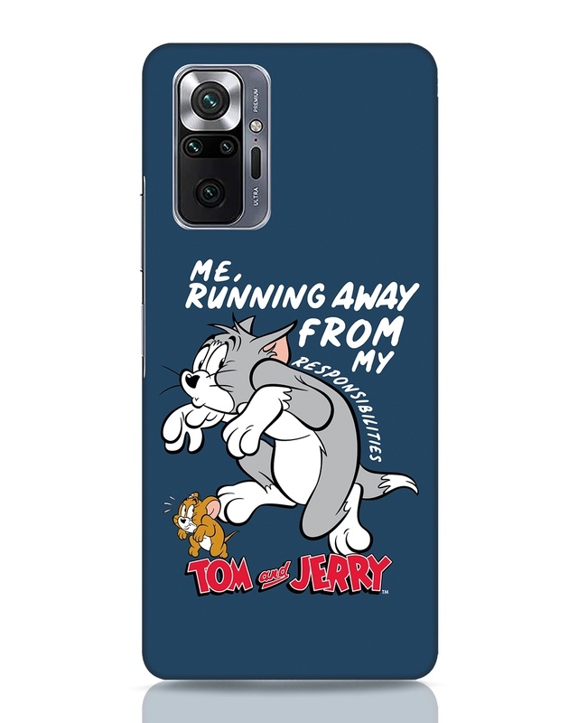 Shop Responsibilities Tom And Jerry Designer Hard Cover for Xiaomi Redmi Note 10 Pro-Front