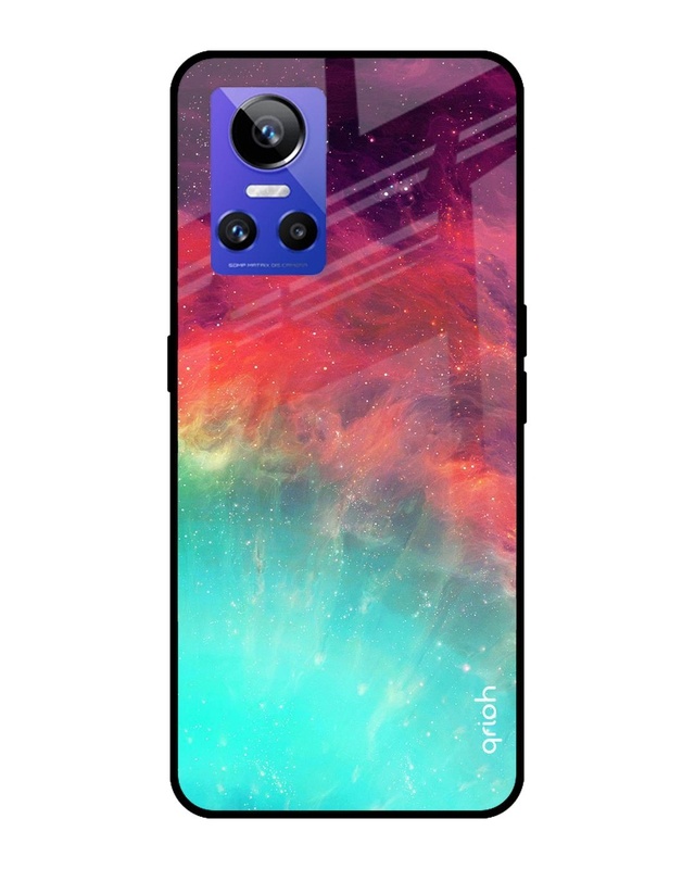 Shop Retro Art Printed Premium Glass Cover for Realme GT Neo 3 (Shockproof, Light Weight)-Front