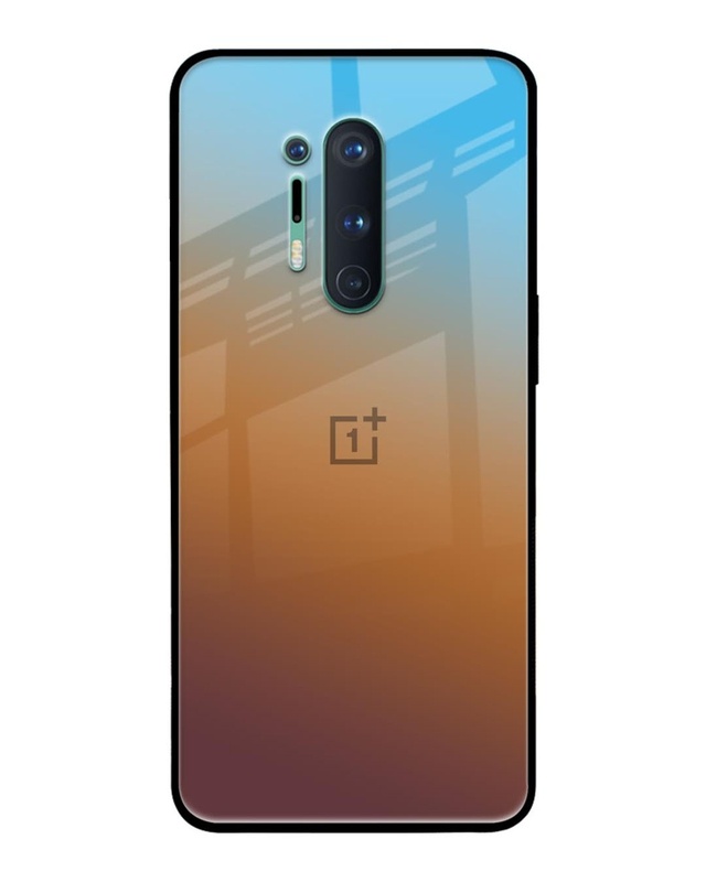 Shop Rich Brown Premium Glass Case for OnePlus 8 Pro (Shock Proof, Scratch Resistant)-Front