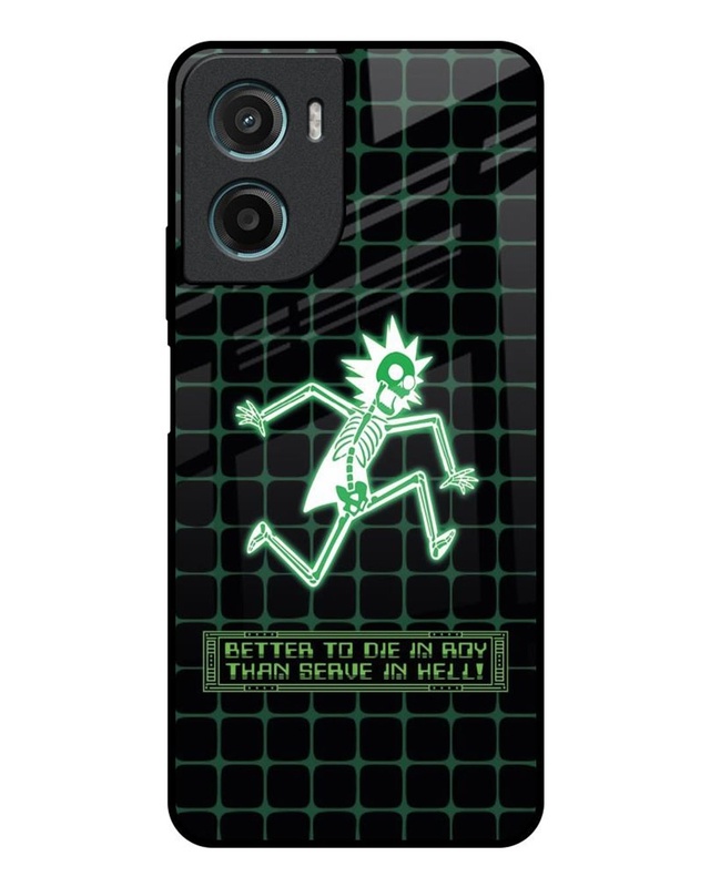 Rick Skeleton Premium Glass Cover for Motorola G05