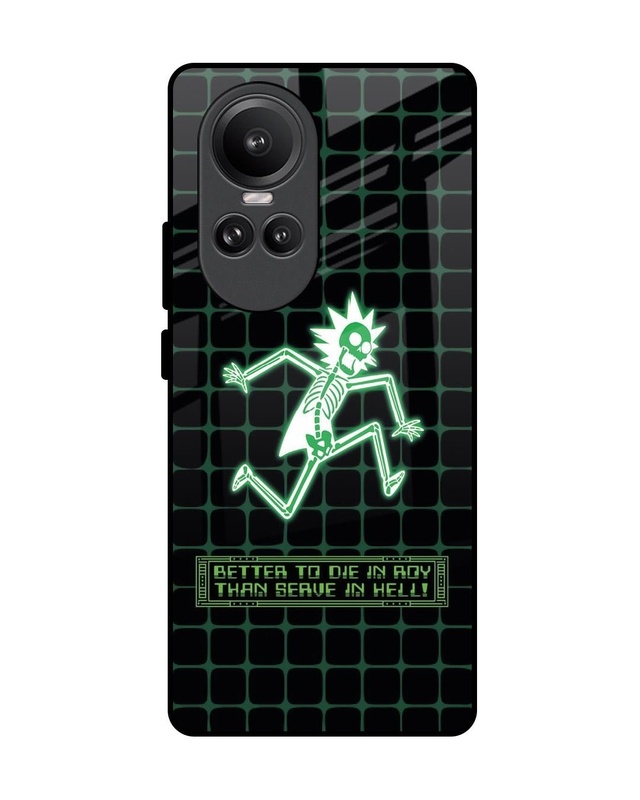 Rick Skeleton Premium Glass Cover for Oppo Reno10 Pro 5G