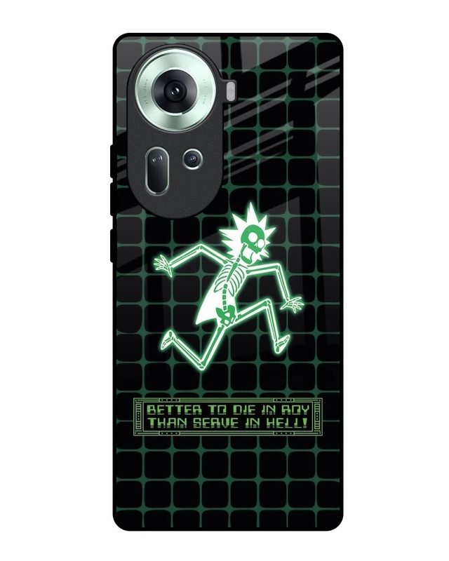 Rick Skeleton Premium Glass Cover for Oppo Reno11 5G