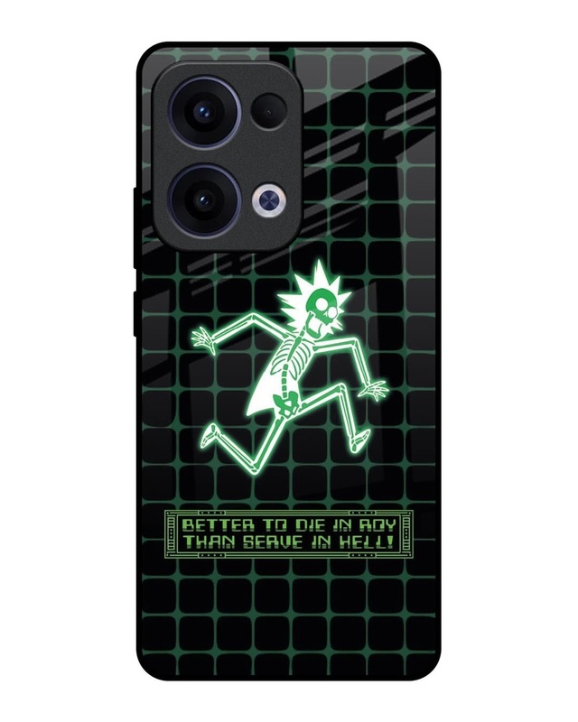 Rick Skeleton Premium Glass Cover for Oppo Reno13 5G