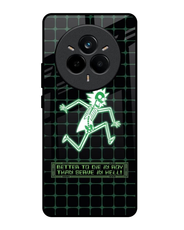 Rick Skeleton Premium Glass Cover for Realme 14 Pro Plus 5G