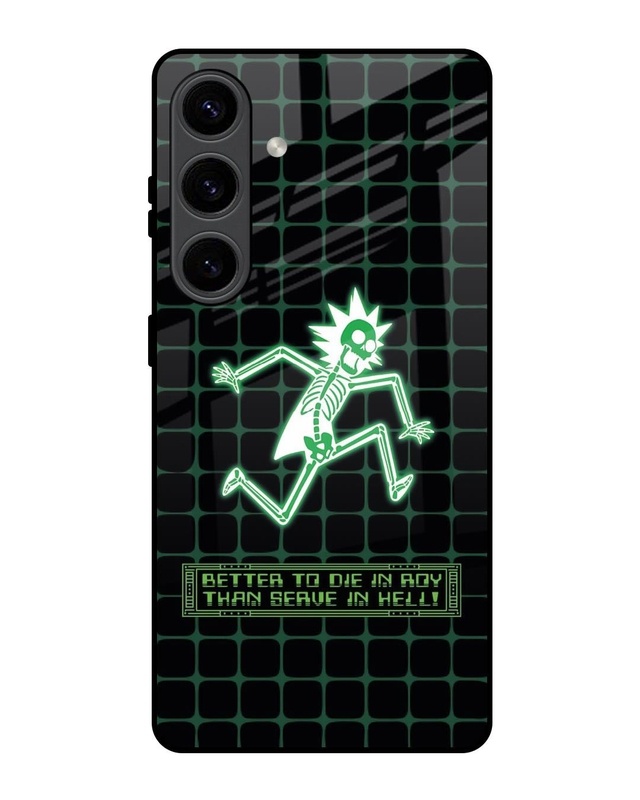 Rick Skeleton Premium Glass Cover for Samsung Galaxy S24 5G