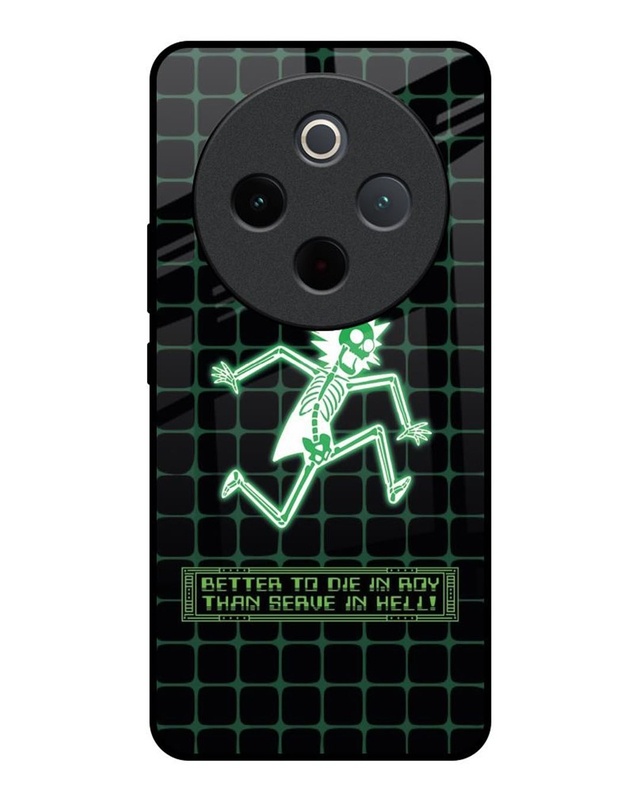 Rick Skeleton Premium Glass Cover for Vivo T4 5G