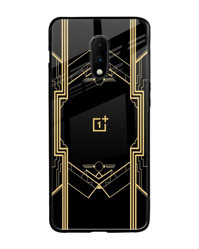 Shop Sacred Logo Premium Glass Case for OnePlus 7(Shock Proof, Scratch Resistant)-Front