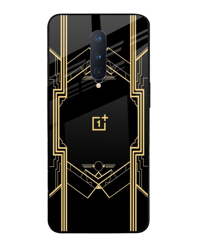 Shop Sacred Logo Premium Glass Case for OnePlus 8(Shock Proof, Scratch Resistant)-Front