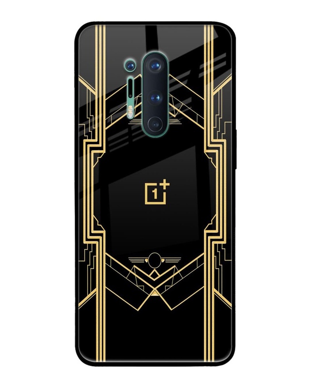 Shop Sacred Logo Premium Glass Case for OnePlus 8 Pro(Shock Proof, Scratch Resistant)-Front