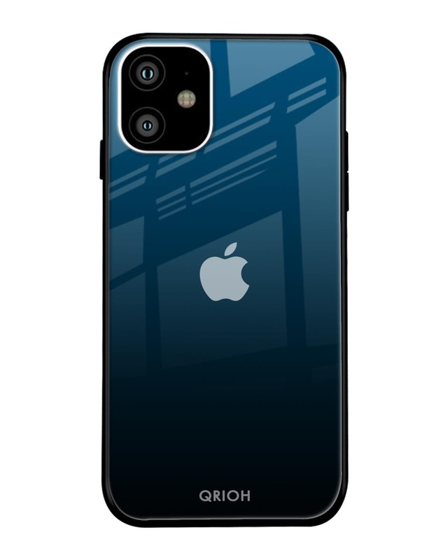 Shop Sailor Blue Premium Glass Cover For iPhone 11 (Impact Resistant, Matte Finish)-Front