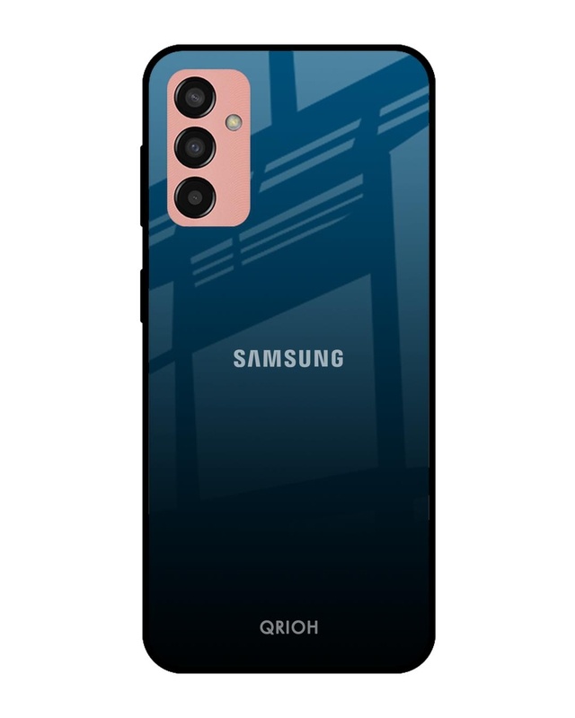 Shop Sailor Blue Premium Glass Cover for Samsung Galaxy M13 (Shock Proof, Scratch Resistant)-Front