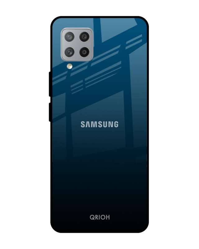 Shop Sailor Blue Premium Glass Cover For  M42(Impact Resistant, Matte Finish)-Front