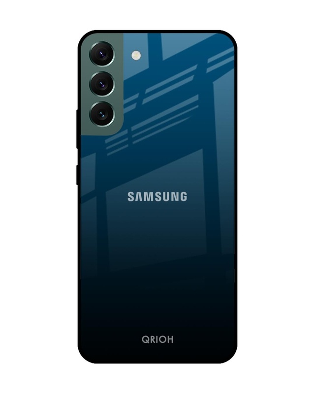 Shop Sailor Blue Premium Glass Cover For  S22 Plus 5G(Impact Resistant, Matte Finish)-Front