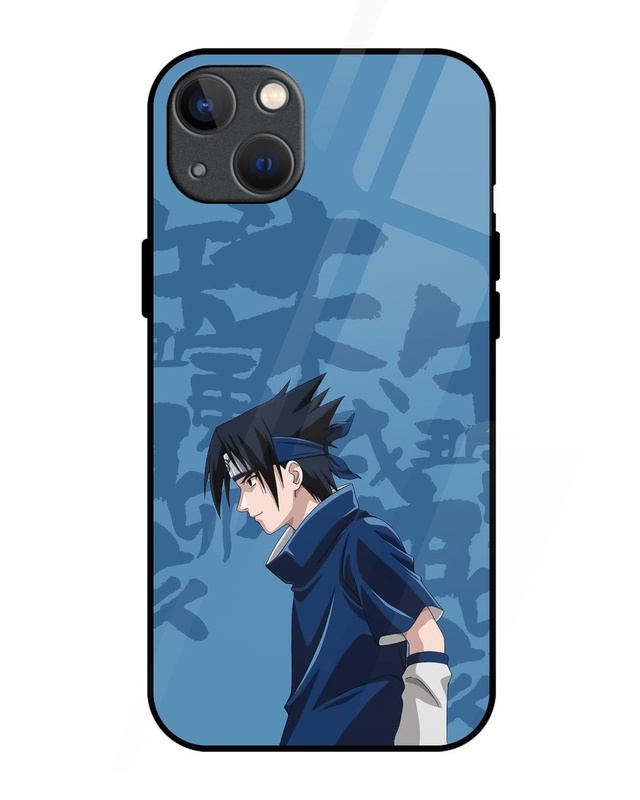 Shop Sasuke Blood Premium Glass Cover for Apple iPhone 13-Front