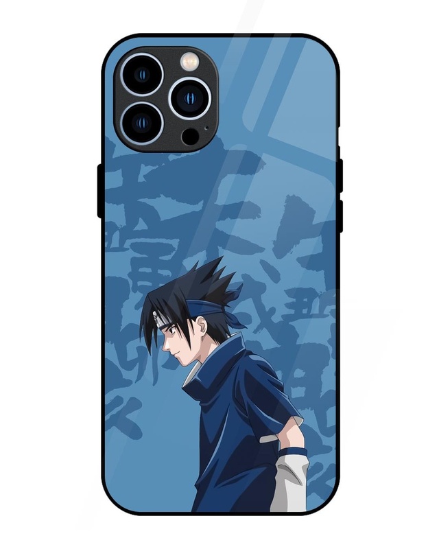 Shop Sasuke Blood Premium Glass Cover for Apple iPhone 13 Pro Max-Front