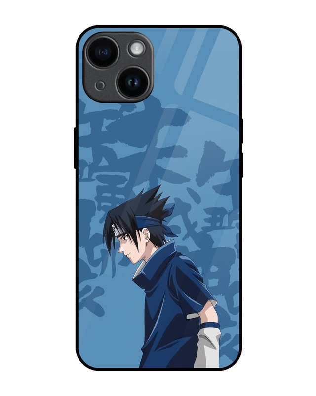 Shop Sasuke Blood Premium Glass Cover for Apple iPhone 14-Front