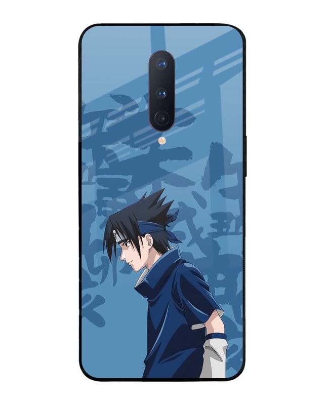 Shop Sasuke Blood Premium Glass Cover for OnePlus 8-Front