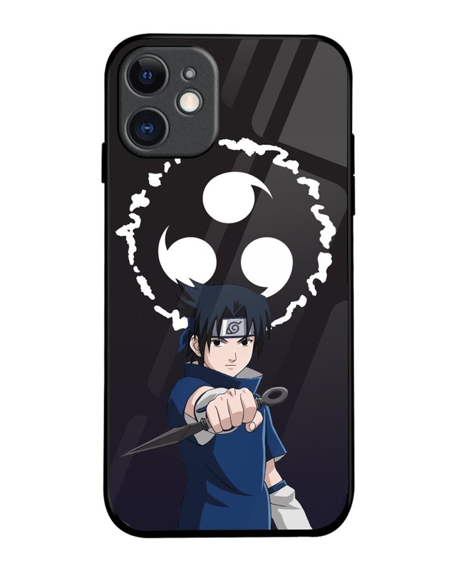 Shop Sasuke Premium Glass Cover for Apple iPhone 11-Front