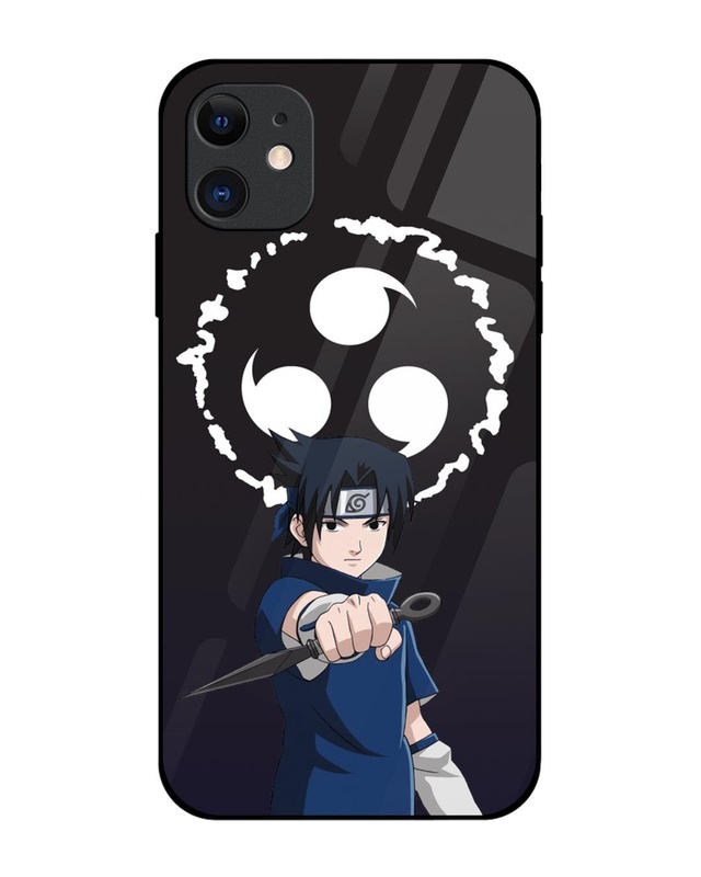 Sasuke Premium Glass Cover for Apple iPhone 12-Front Bewakoof Shop Sasuke Premium Glass Cover for Apple iPhone 12-Front