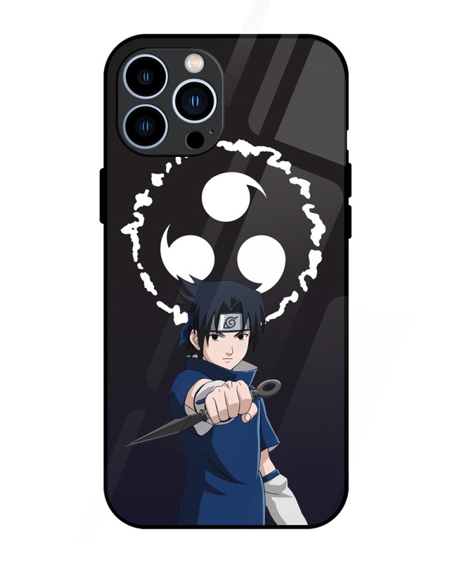 Shop Sasuke Premium Glass Cover for Apple iPhone 13 Pro-Front