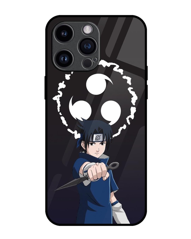 Shop Sasuke Premium Glass Cover for Apple iPhone 14 Pro Max-Front