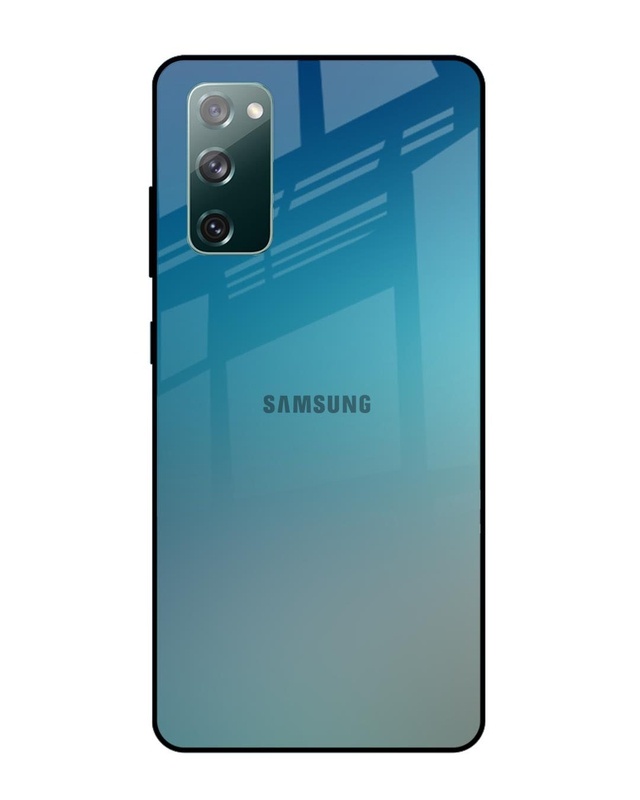 Shop Sea Theme Gradient Premium Glass Case for Samsung Galaxy S20 FE (Shock Proof, Scratch Resistant)-Front