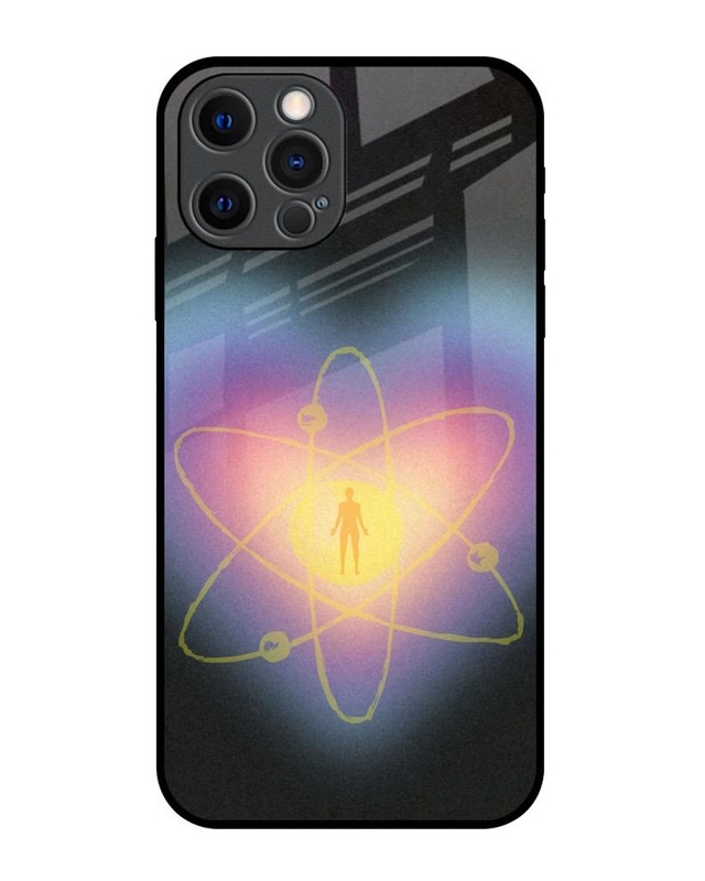 Shop Seed Of Life Premium Glass Cover for Apple iPhone 12 Pro-Front
