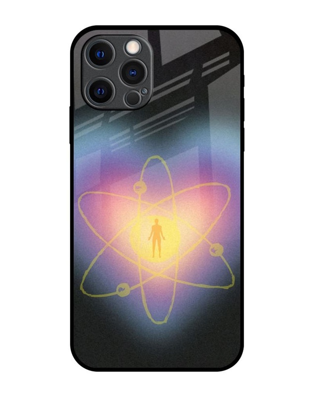 Shop Seed Of Life Premium Glass Cover for Apple iPhone 12 Pro Max-Front