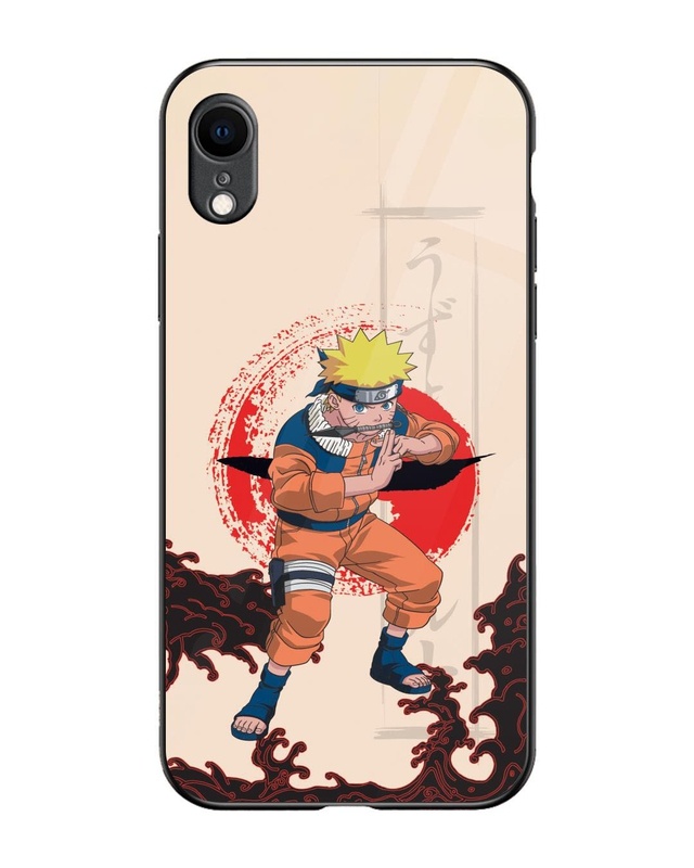 Shop Shadow Clone Jutsu Premium Glass Cover for Apple iPhone XR-Front