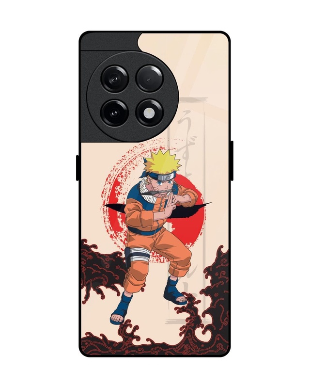 Shop Shadow Clone Jutsu Premium Glass Cover for OnePlus 11R 5G-Front