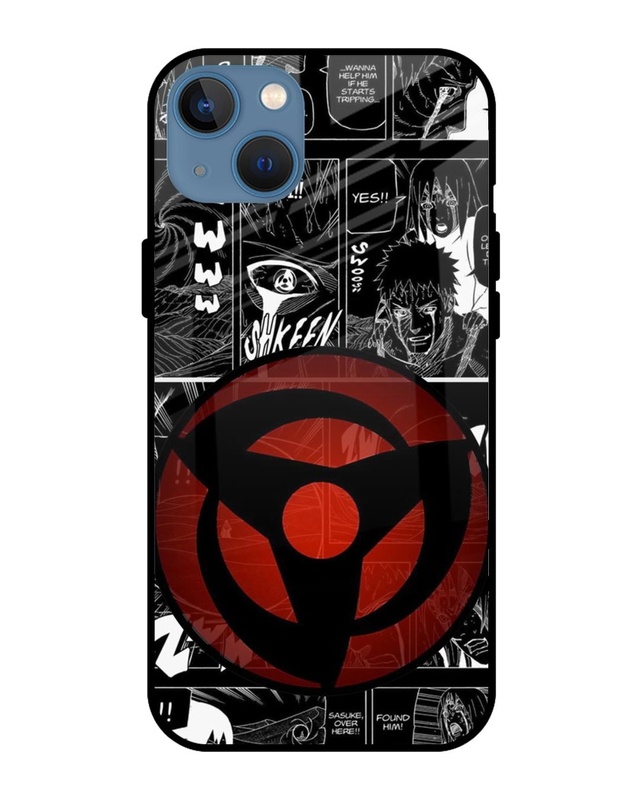 Shop Sharingan Premium Glass Case for iPhone 13 mini (Shock Proof, Scratch Resistant)-Front