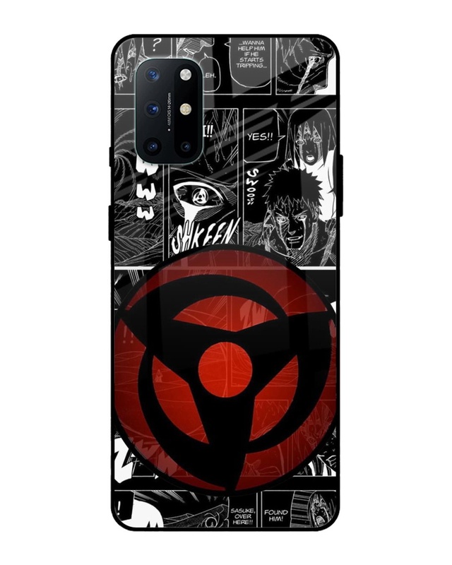 Shop Sharingan Premium Glass Case for OnePlus 8T (Shock Proof,Scratch Resistant)-Front