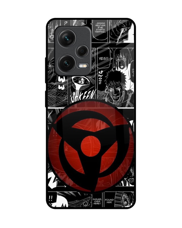 Shop Sharingan Premium Glass Case for Redmi Note 12 Pro+ 5G (Shock Proof, Scratch Resistant)-Front