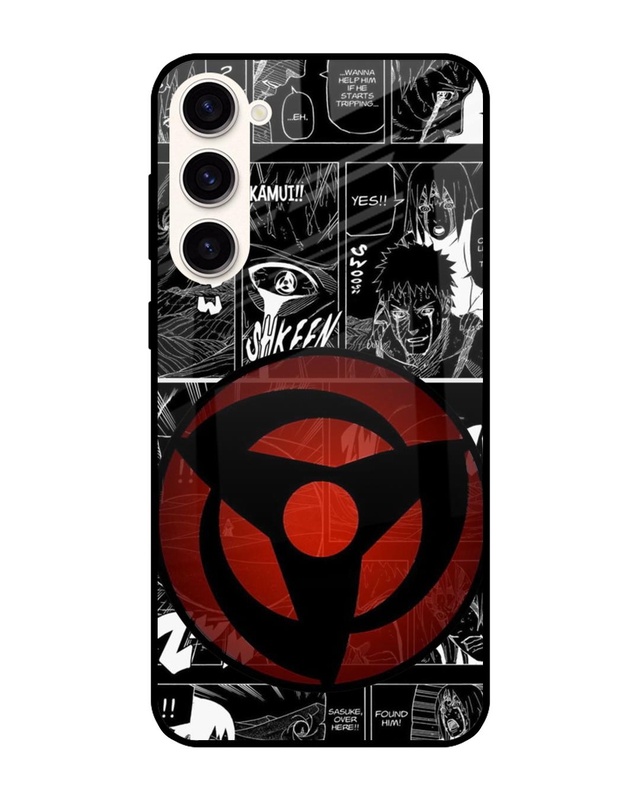 Shop Sharingan Premium Glass Case for Samsung Galaxy S23 Plus 5G (Shock Proof, Scratch Resistant)-Front