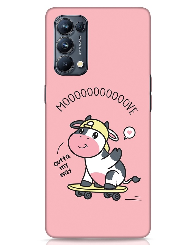 Shop Skater Moo Designer Hard Cover for Oppo Reno 5 Pro-Front