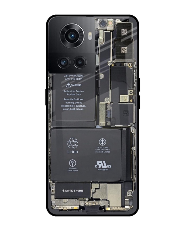 Shop Skeleton Inside Premium Glass Case for OnePlus 10R 5G (Shock Proof, Scratch Resistant)-Front