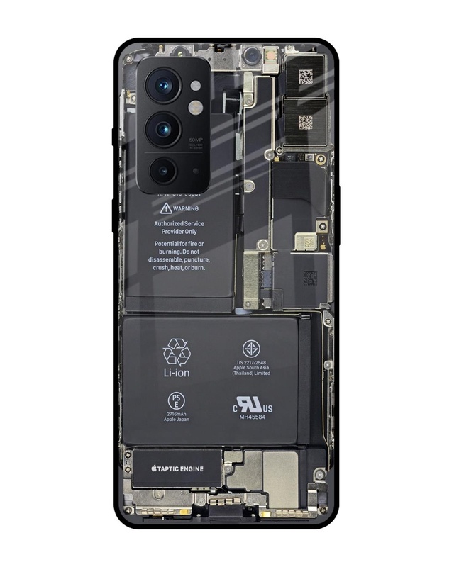 Shop Skeleton Inside Premium Glass Case for OnePlus 9RT (Shock Proof, Scratch Resistant)-Front