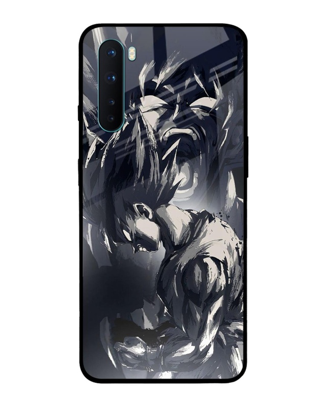 Shop Sketch Art DB Premium Glass Case for OnePlus Nord (Shock Proof,Scratch Resistant)-Front