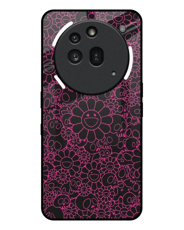 Skull Flowers Premium Glass Cover for Nothing Phone 3a Pro