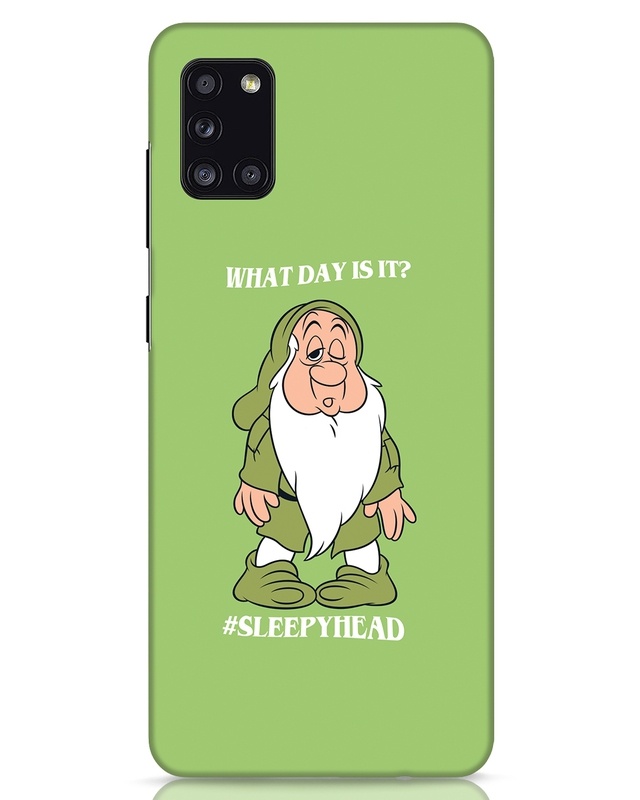 Shop Sleepy Head Designer Hard Cover for Samsung Galaxy A31-Front